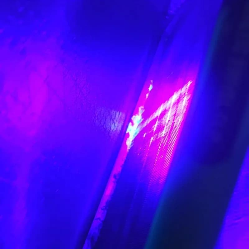 Leak detected with UV dye
